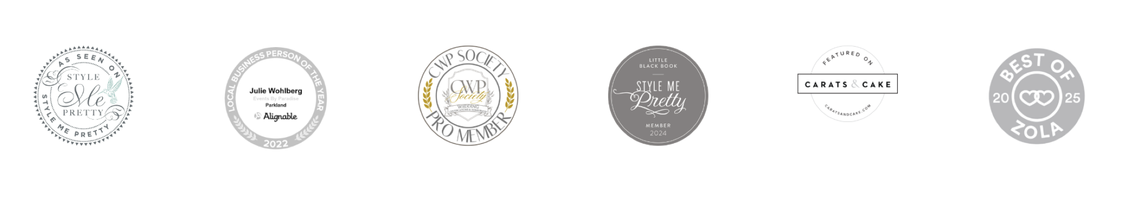 Events By Paradise awards, memberships, and professional recognition