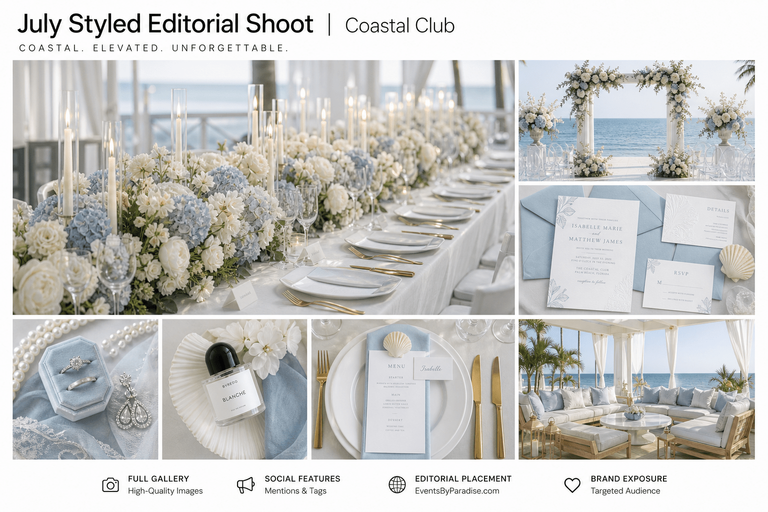 July Styled Shoot: Coastal Club